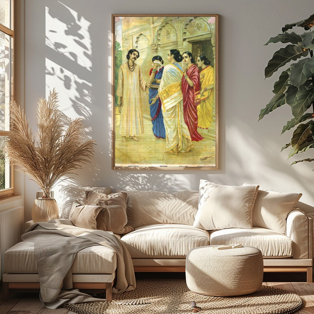 This exquisite piece captures the essence of historical gatherings with its intricate depiction of for Sitting Area