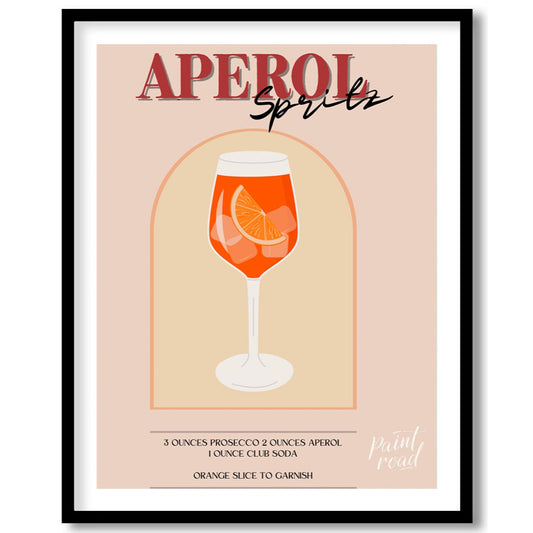 This cheerful and inviting poster features an Aperol Spritz, perfectly capturing the essence of an … for abode