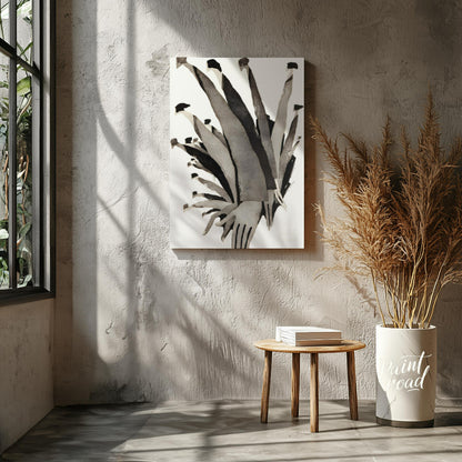 """Ascending Chorus"" presents a dynamic composition of stylized figures rendered in grayscale tone… for living room