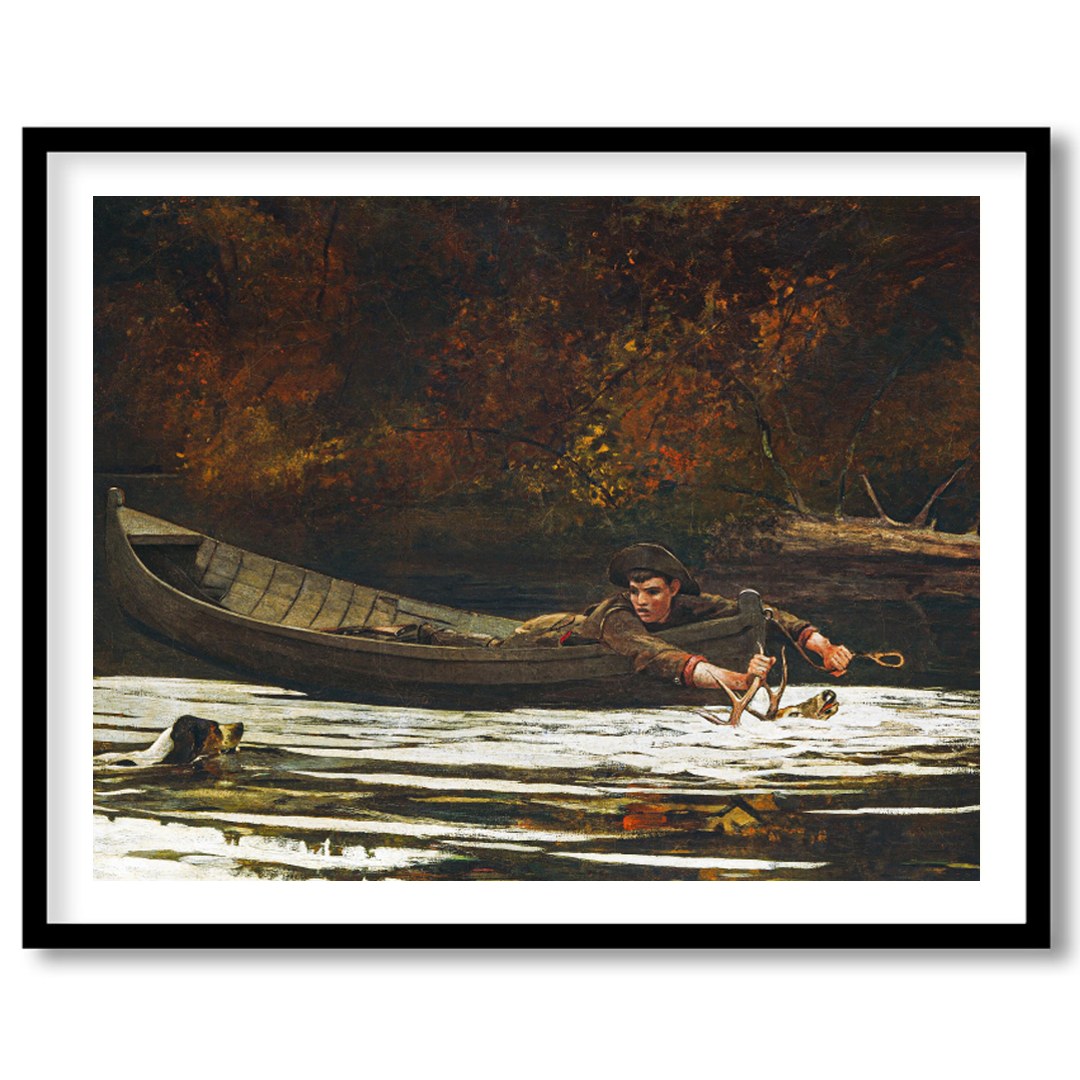 Immerse yourself in the serene beauty of 'Autumn River Quest,' a captivating piece that depicts a for hallway