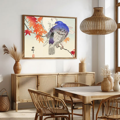 Capture the elegance of nature with this exquisite wall art that features two songbirds perched for Dining