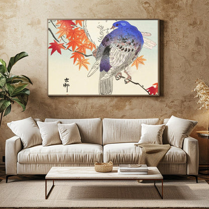 Capture the elegance of nature with this exquisite wall art that features two songbirds perched for Family Room
