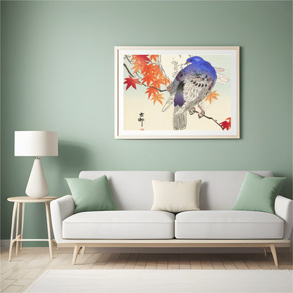 Capture the elegance of nature with this exquisite wall art that features two songbirds perched for Hall