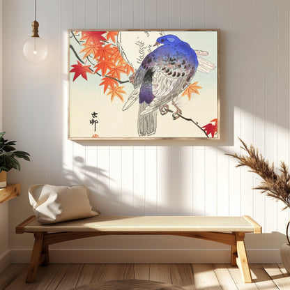 Capture the elegance of nature with this exquisite wall art that features two songbirds perched for Hallway