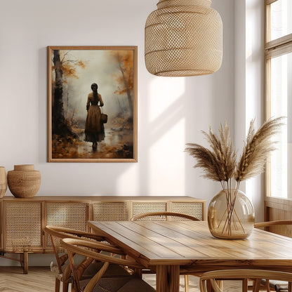 Immerse yourself in the tranquil beauty of an autumn walk with this captivating artwork. Featuring for Extra Kitchen