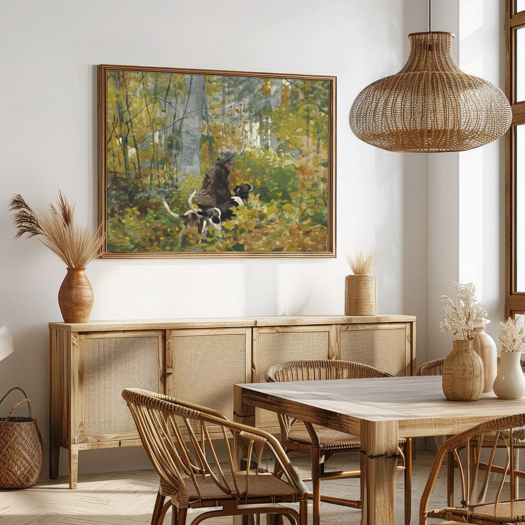 Immerse yourself in the serene beauty of nature with this exquisite wall art. Featuring a tranquil for Dining