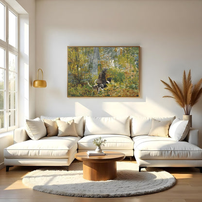 Immerse yourself in the serene beauty of nature with this exquisite wall art. Featuring a tranquil for Living Room