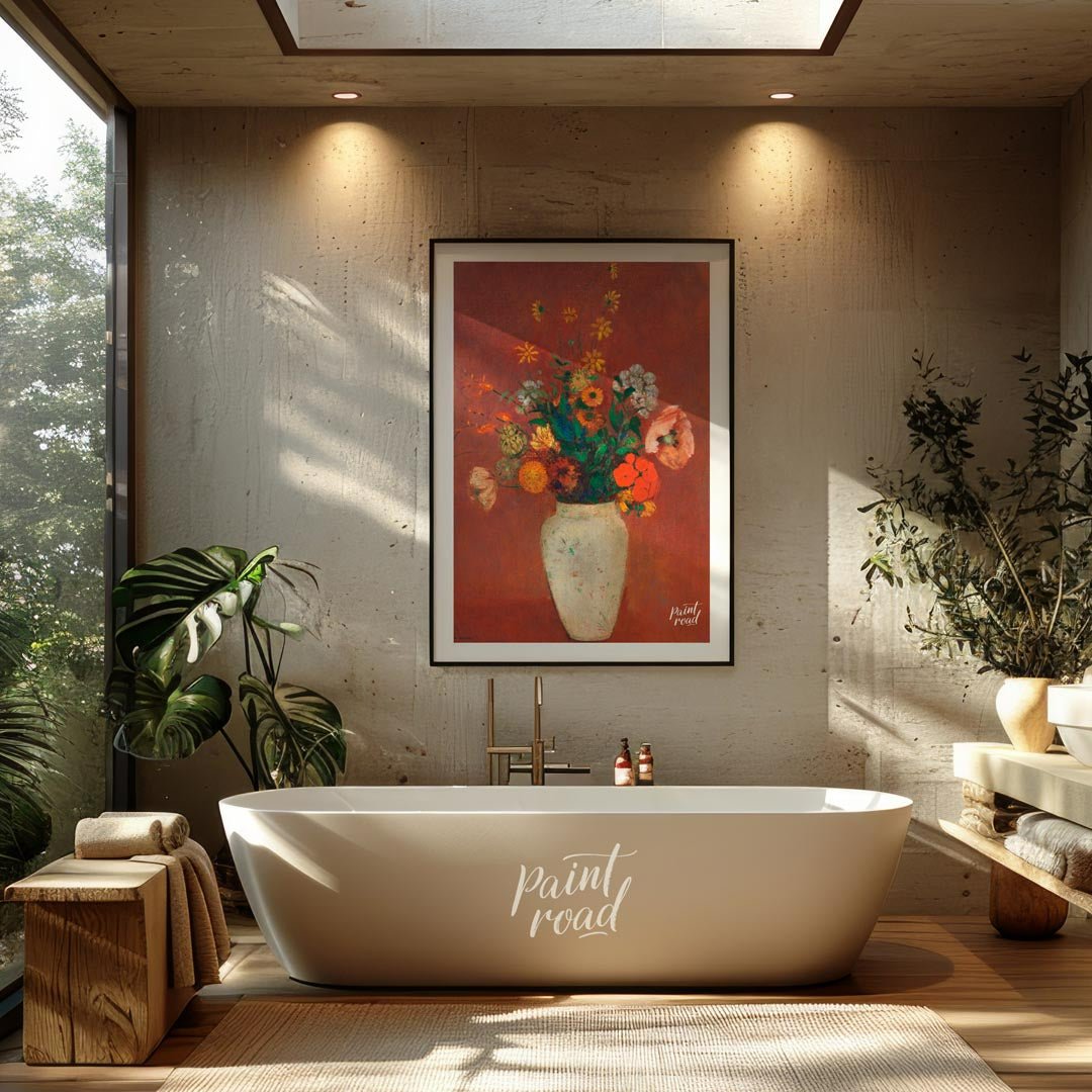 Autumnal Flowers in Chinese Vase Painting available online at Paintroad showing aesthetic art and art collector