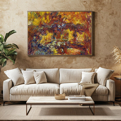 Experience the warmth of autumn with this captivating abstract piece. A vibrant blend of oranges, for Family Room