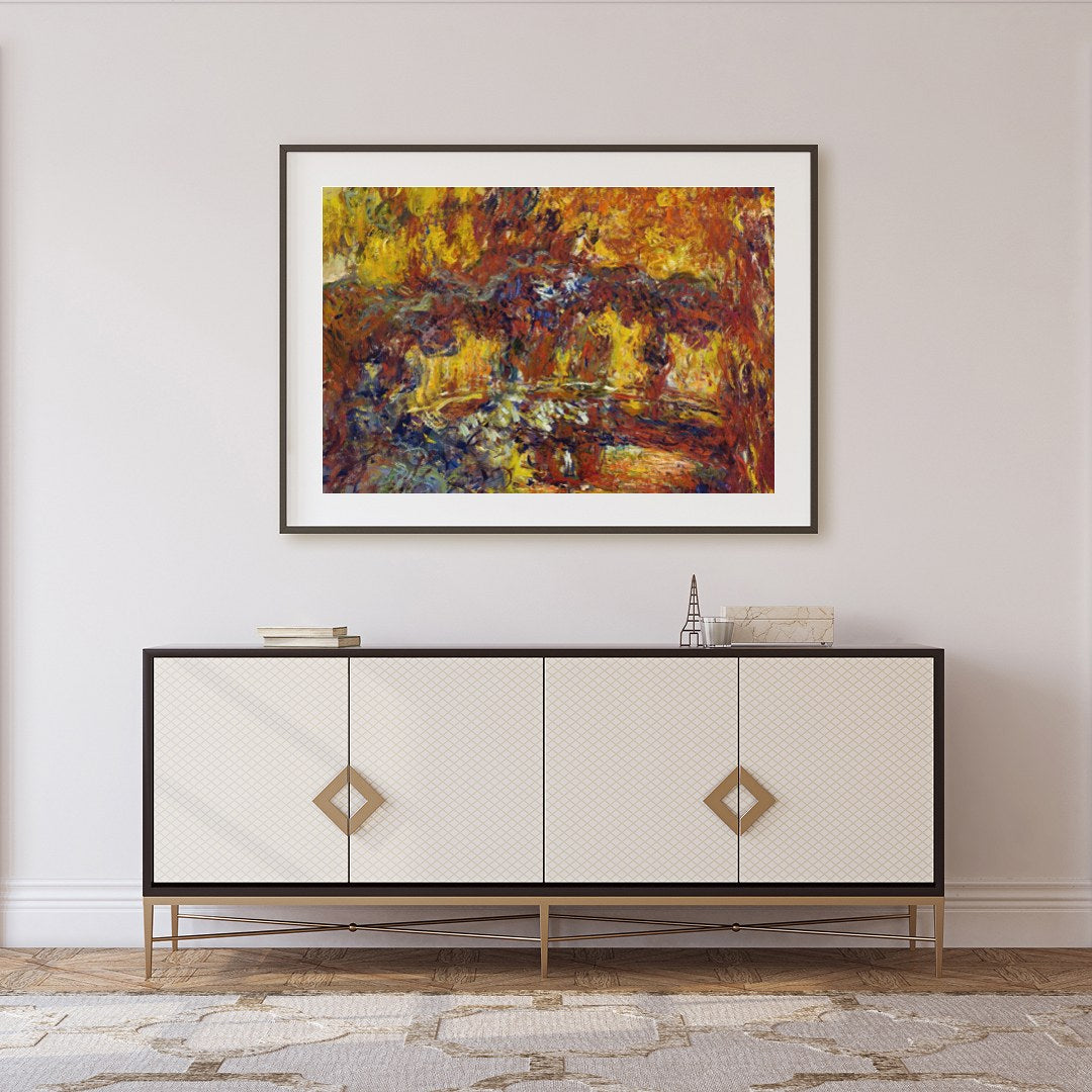 Experience the warmth of autumn with this captivating abstract piece. A vibrant blend of oranges, for Foyer