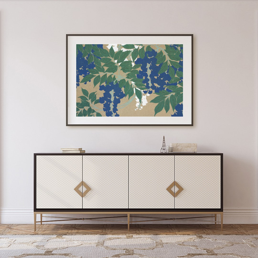 Immerse your space in nature's elegance with this captivating wall art, featuring lush green leaves for Foyer