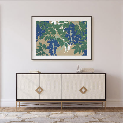 Immerse your space in nature's elegance with this captivating wall art, featuring lush green leaves for Foyer