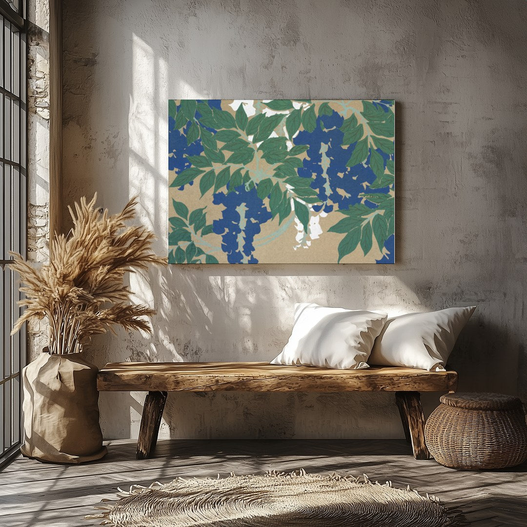 Immerse your space in nature's elegance with this captivating wall art, featuring lush green leaves for Veranda