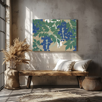 Immerse your space in nature's elegance with this captivating wall art, featuring lush green leaves for Veranda