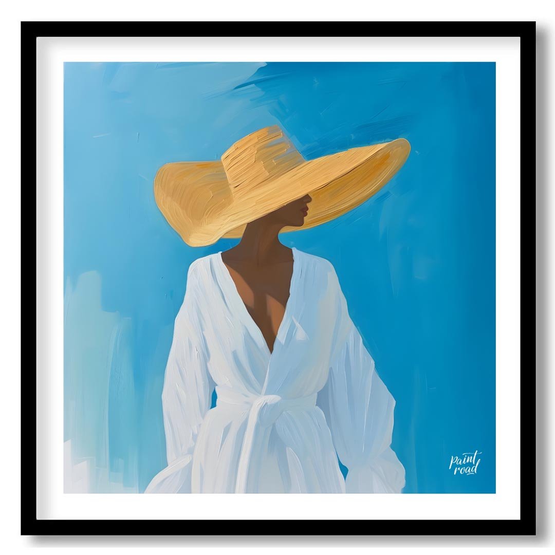 This evocative artwork features a person in profile, their face mostly obscured by a dramatically w… for lovely house