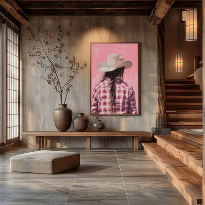 Immerse yourself in the rustic charm and rebellious spirit of the Wild West with this captivating for Hall