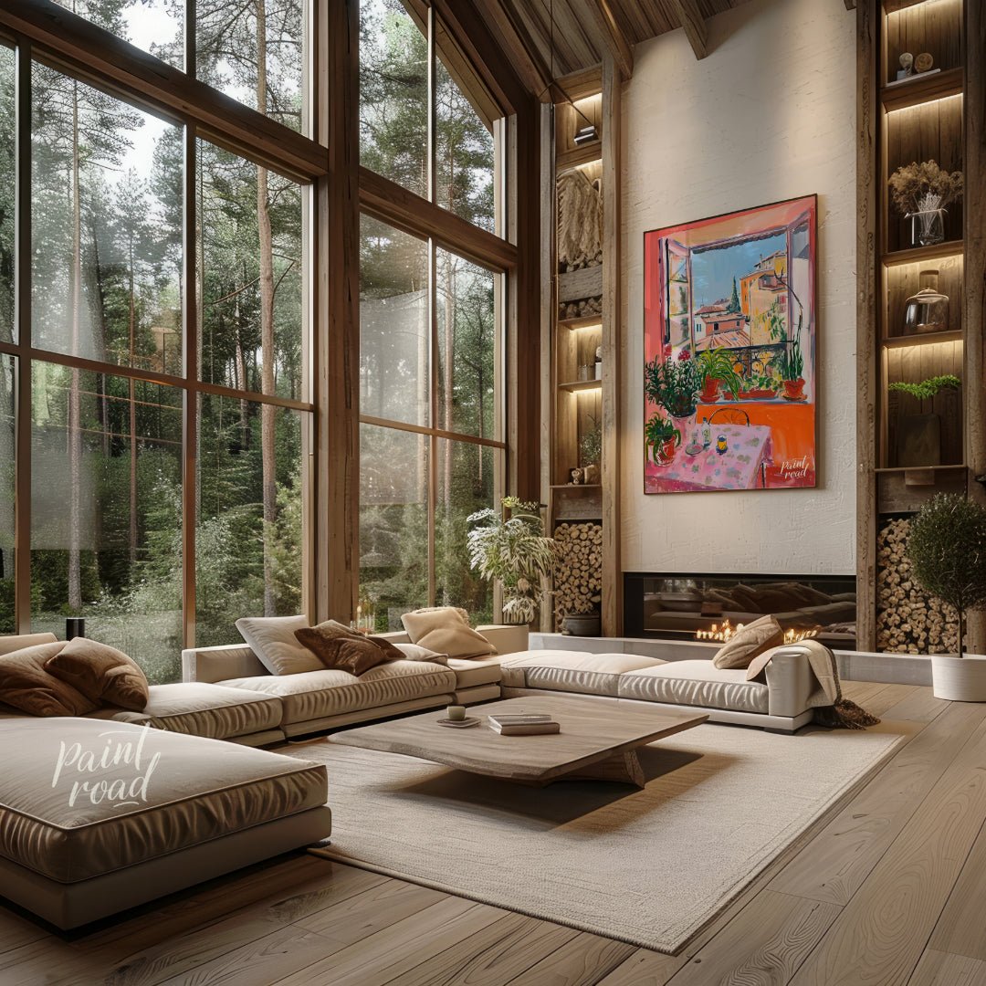 Balcony Bliss Painting available online at Paintroad showing Afternoon Balcony and Bedroom