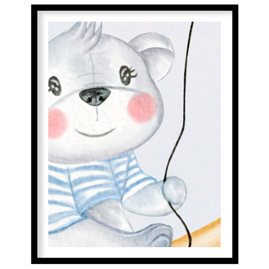 This charming watercolor illustration showcases an endearing baby koala nestled in a rustic basket,… for abode