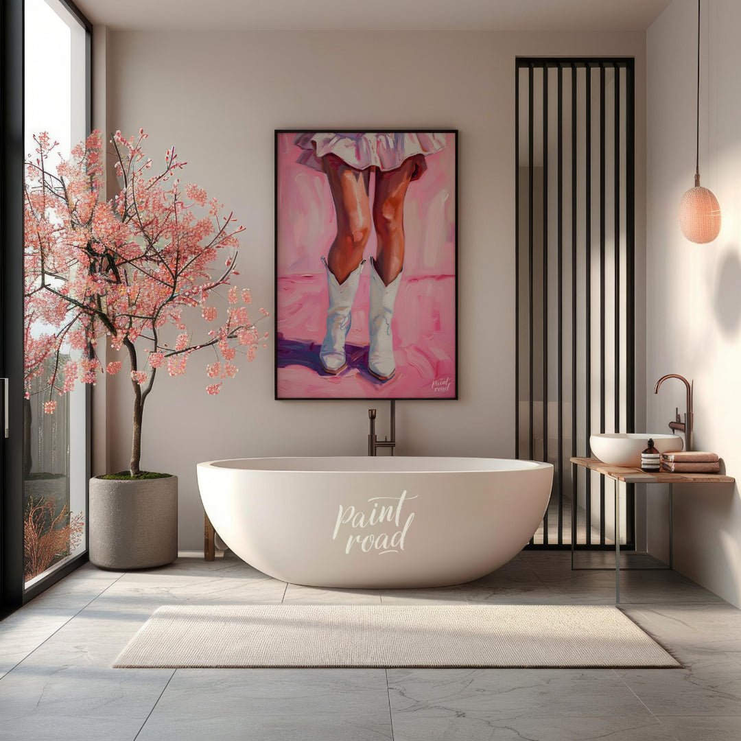 Barbie Boots is a bold, playful celebration of feminine energy and modern western style. This expre… for bathroom