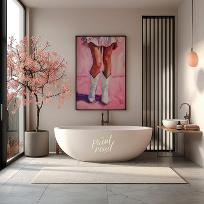 Barbie Boots is a bold, playful celebration of feminine energy and modern western style. This expre… for bathroom