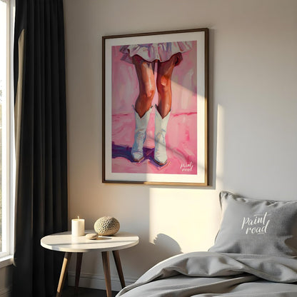 Barbie Boots Painting available online at Paintroad showing art attitude and Barbie