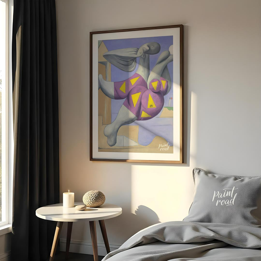 This iconic art print features Pablo Picasso’s “Bather with Beach Ball”, a captivating work from hi… for bedroom