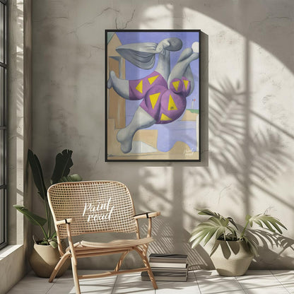 This iconic art print features Pablo Picasso’s “Bather with Beach Ball”, a captivating work from hi… for living room