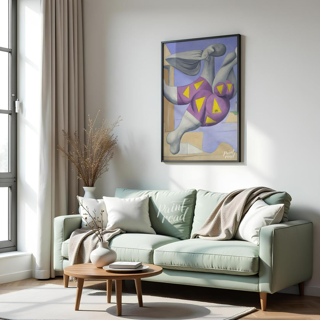 This iconic art print features Pablo Picasso’s “Bather with Beach Ball”, a captivating work from hi… for living room