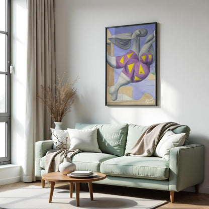 This iconic art print features Pablo Picasso’s “Bather with Beach Ball”, a captivating work from hi… for living room