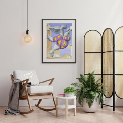 This iconic art print features Pablo Picasso’s “Bather with Beach Ball”, a captivating work from hi… for living room