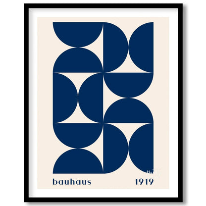 This poster beautifully captures the essence of Bauhaus design with its rhythmic arrangement of dee… for area