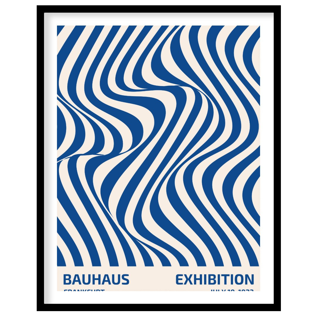 This poster is a vibrant and captivating example of Op Art infused with Bauhaus’s structural clarit… for lovely house