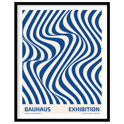 This poster is a vibrant and captivating example of Op Art infused with Bauhaus’s structural clarit… for lovely house