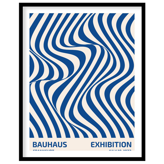 This poster is a vibrant and captivating example of Op Art infused with Bauhaus’s structural clarit… for lovely house