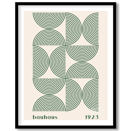 This poster embodies the core principles of Bauhaus design with its geometric precision and minimal… for sweet home