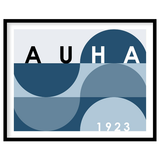 This serene Bauhaus-inspired poster presents a serene and elegant composition featuring overlapping… for lovely house