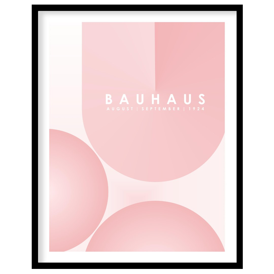 A serene and minimalist Bauhaus poster from August-September 1924, this design explores the beauty … for place