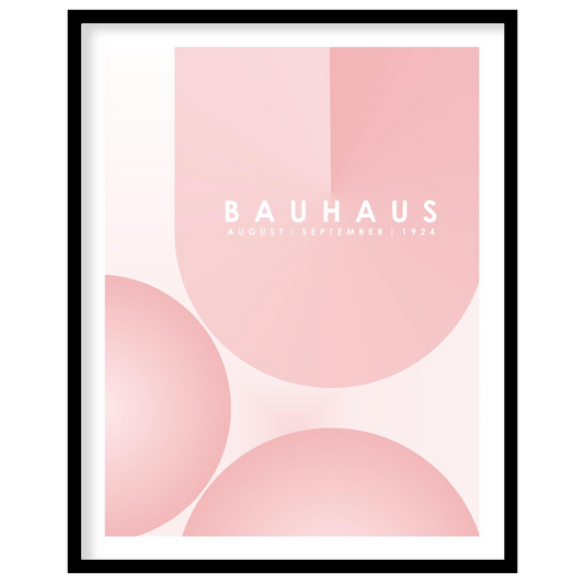 A serene and minimalist Bauhaus poster from August-September 1924, this design explores the beauty … for place