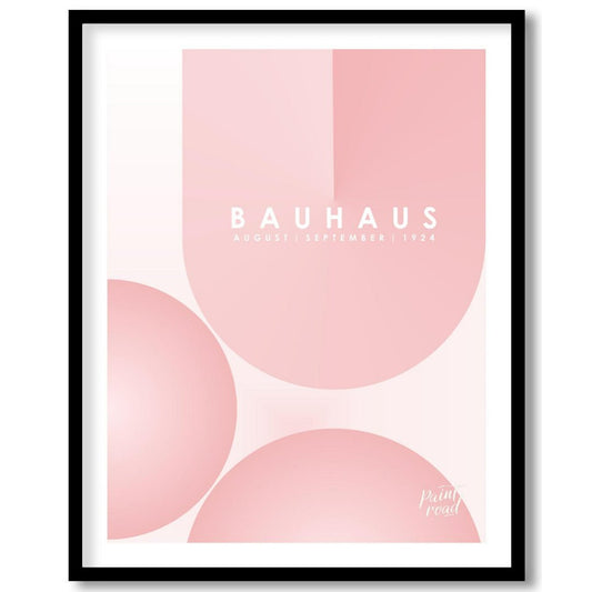 Bauhaus 1924 Soft Pink Abstract Painting available online at Paintroad showing 1924 aesthetic and art