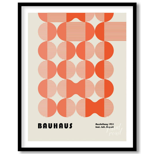 Bauhaus 1931 Patterned Circles Painting available online at Paintroad showing 1931 apartment. and art
