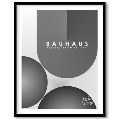This powerful Bauhaus-inspired poster features an impactful composition of large, overlapping circu… for abode