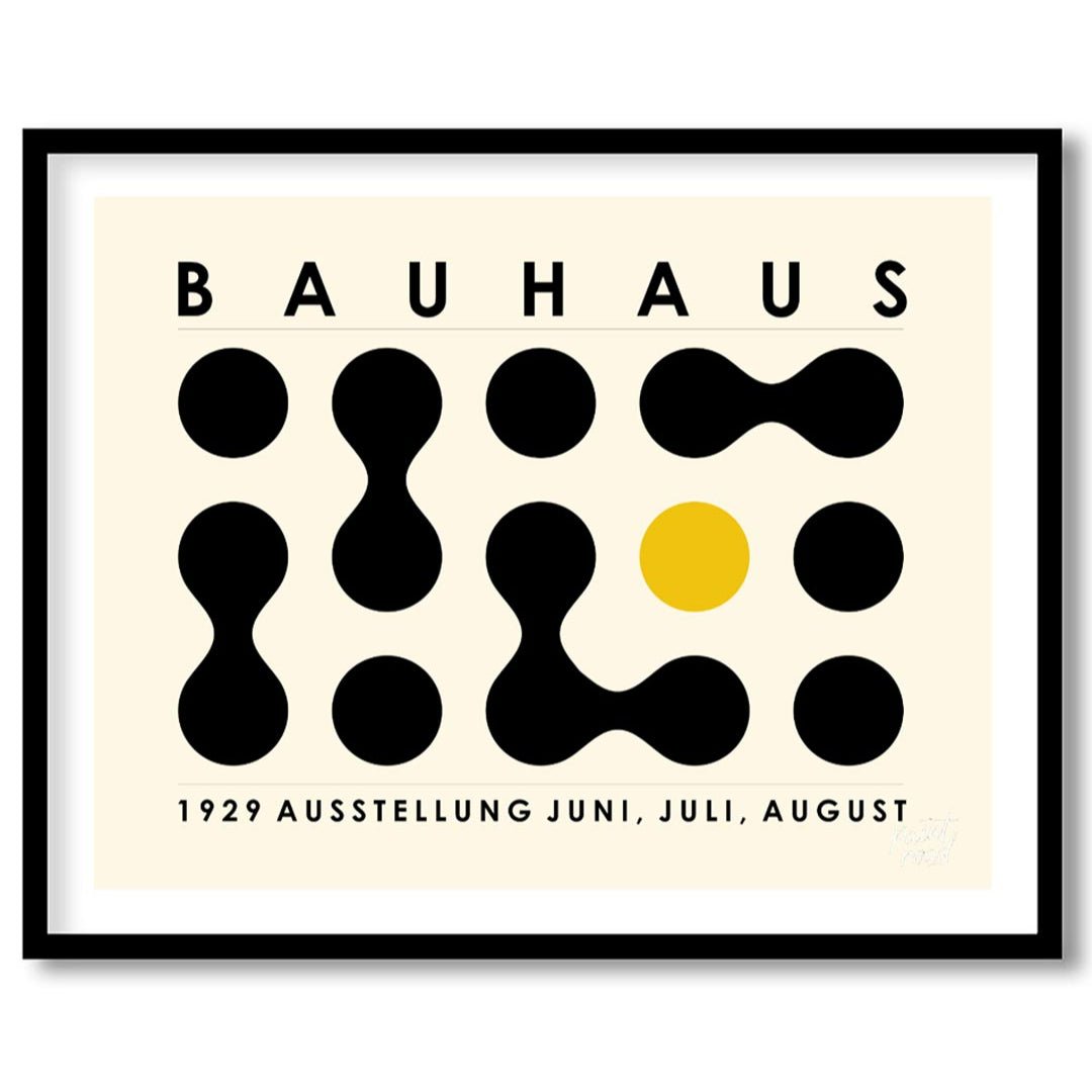 This distinctive Bauhaus-inspired poster features a minimalist yet captivating grid composition of … for home