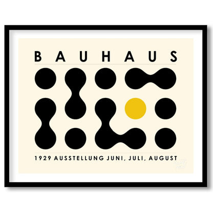 This distinctive Bauhaus-inspired poster features a minimalist yet captivating grid composition of … for home