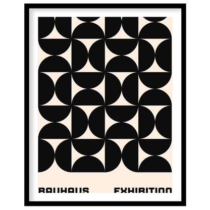 This striking poster is a quintessential example of Bauhaus design, showcasing a bold, interlocking… for sweet home