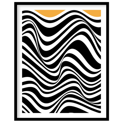 This striking Bauhaus-inspired art print features a bold and captivating design that plays with opt… for home