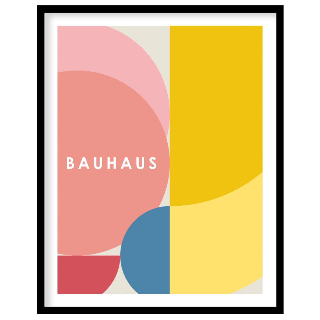 This vibrant digital poster, titled "Overlapping Geometric Shapes Poster," is a harmonious composit… for area