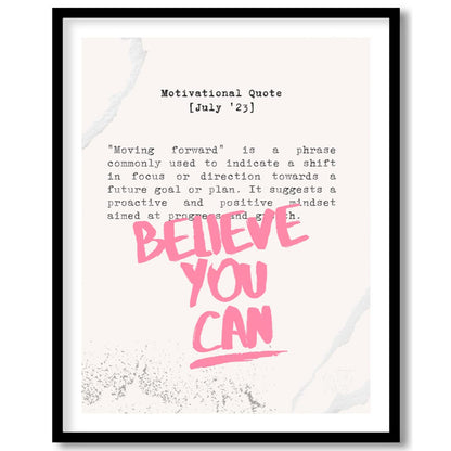 This empowering artwork features a motivational quote presented on a textured, light beige or off-w… for sweet home
