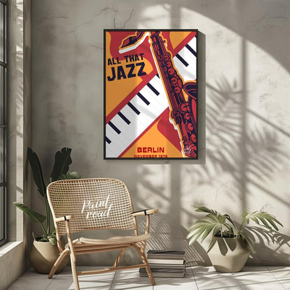 Capture the vibrant spirit of 1970s jazz with this bold and graphically dynamic art print, celebrat… for other