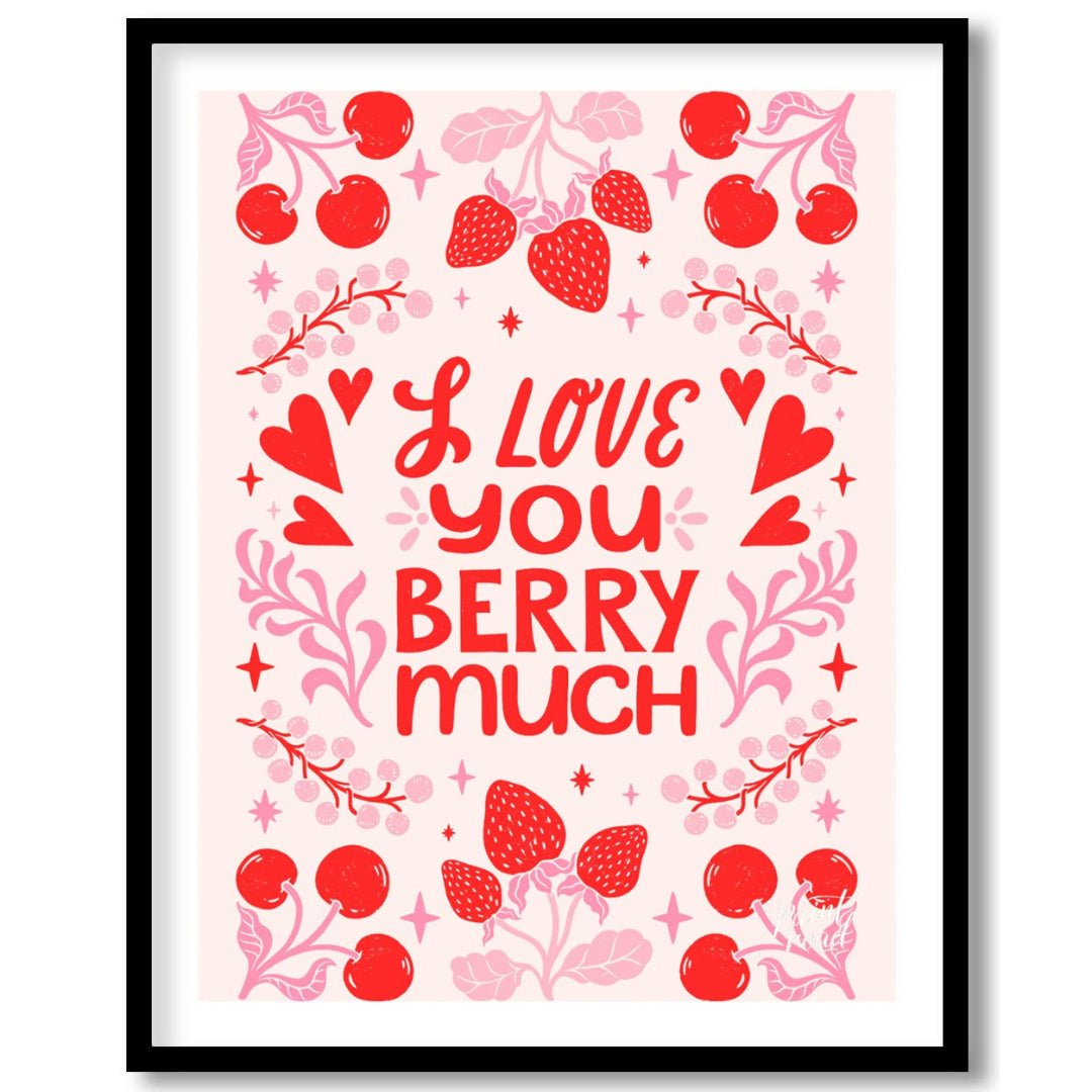 This charming digital illustration conveys a sweet message of affection with the phrase "I Love You… for abode