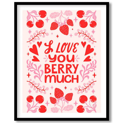 This charming digital illustration conveys a sweet message of affection with the phrase "I Love You… for abode